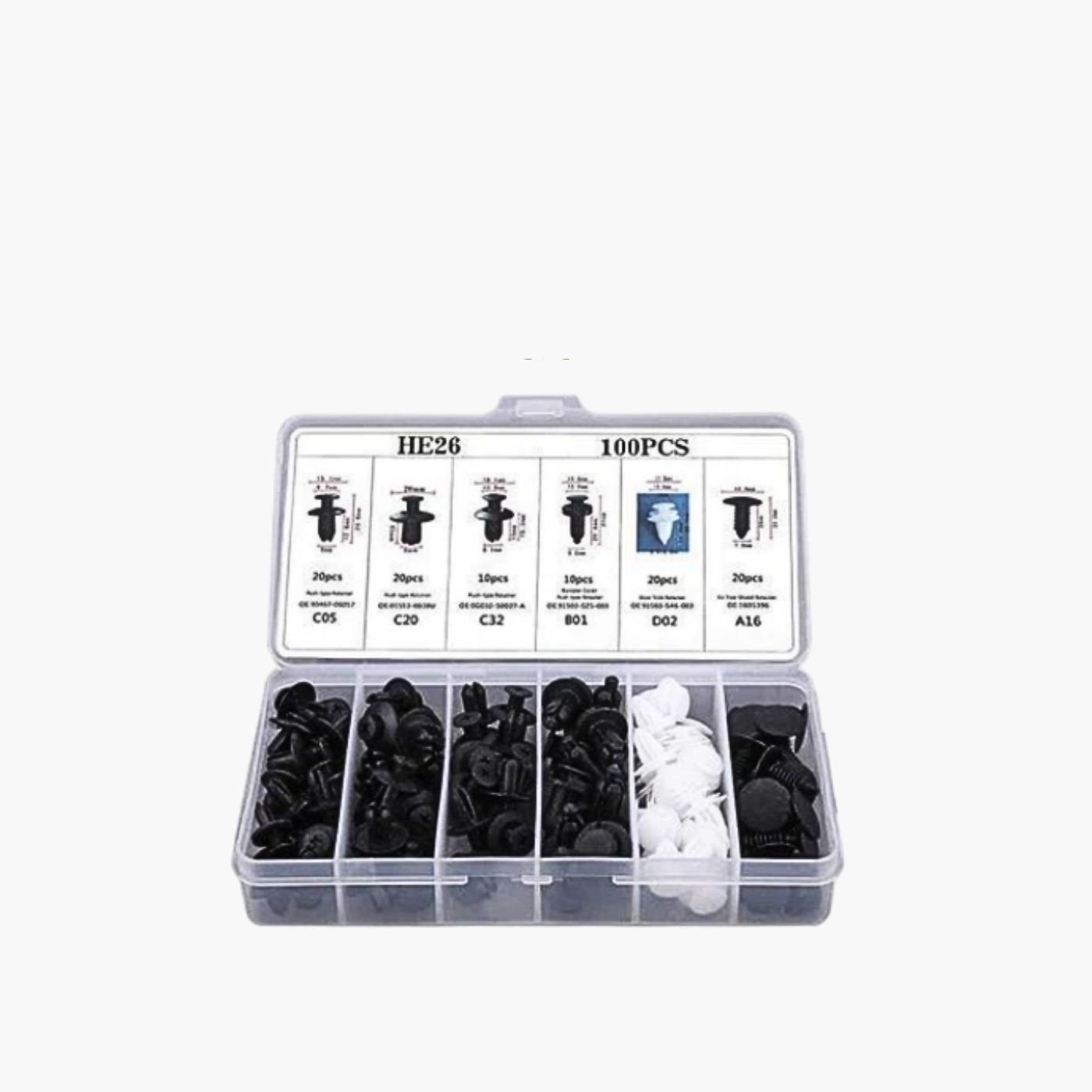 Fixa Car - Kit 100 pcs + Brinde Caixa Organizadora