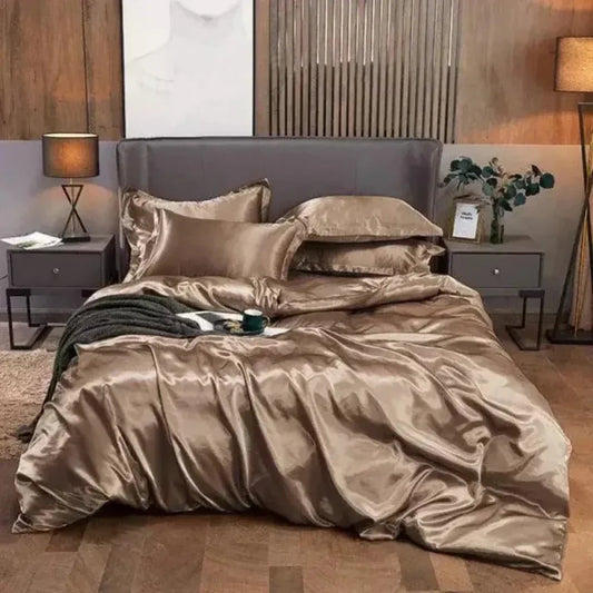 Conjunto de Roupas de Cama de Cetim